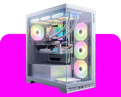 XPG Invader X BTF Mid-Tower-Gehäuse in Weiß